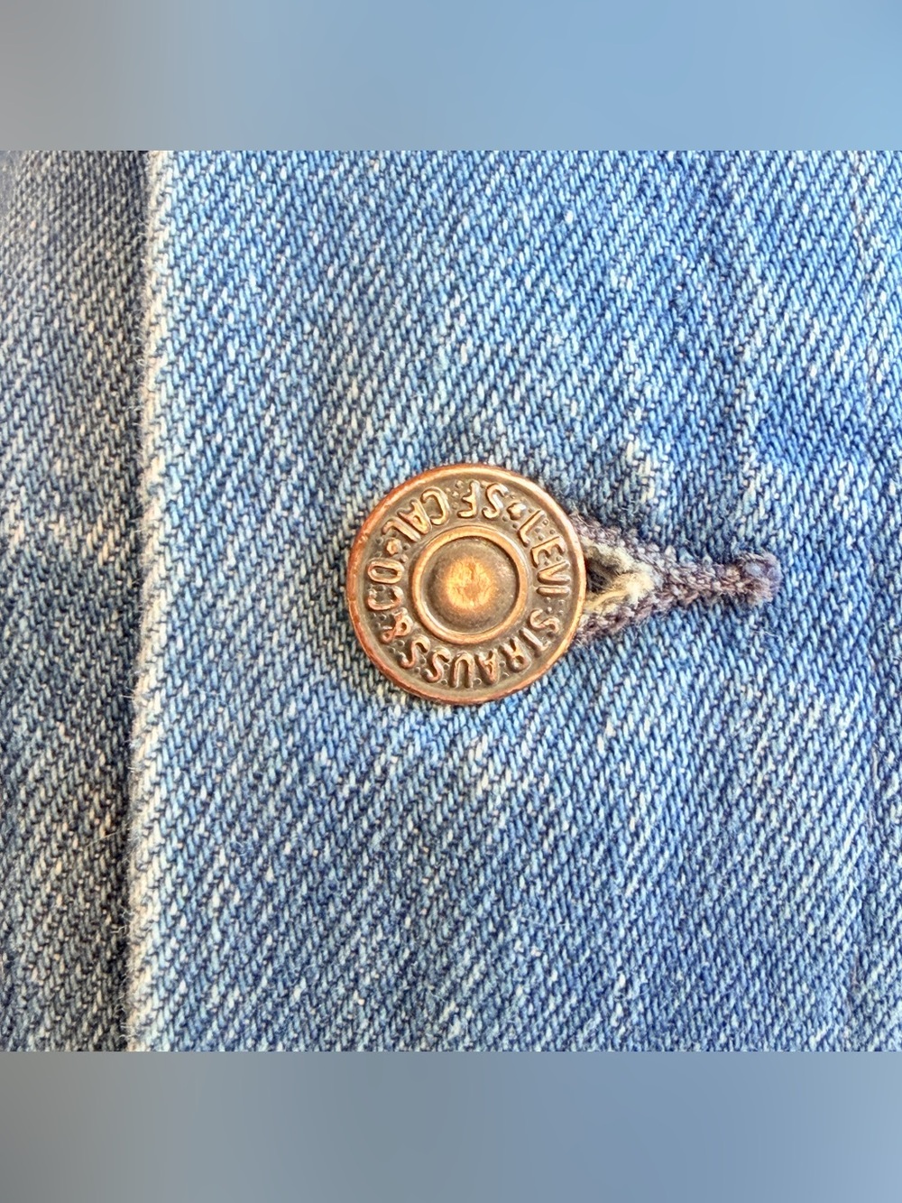 Vintage 80s Levi’s Long Denim Duster Long Coat Western Ranch Chore Jacket Ranch - Picture 4 of 15